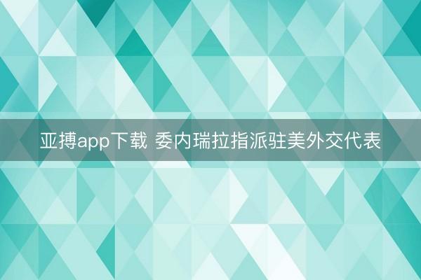 亚搏app下载 委内瑞拉指派驻美外交代表
