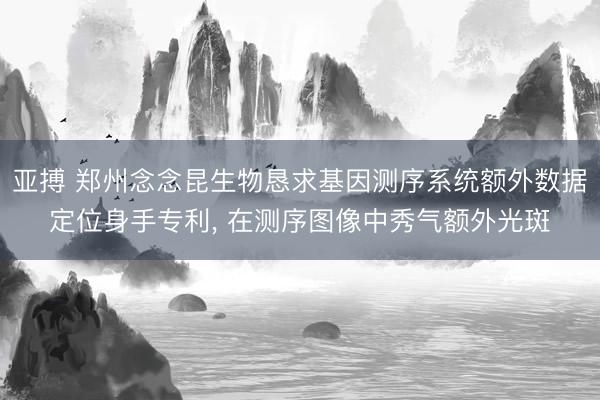 亚搏 郑州念念昆生物恳求基因测序系统额外数据定位身手专利， 在测序图像中秀气额外光斑